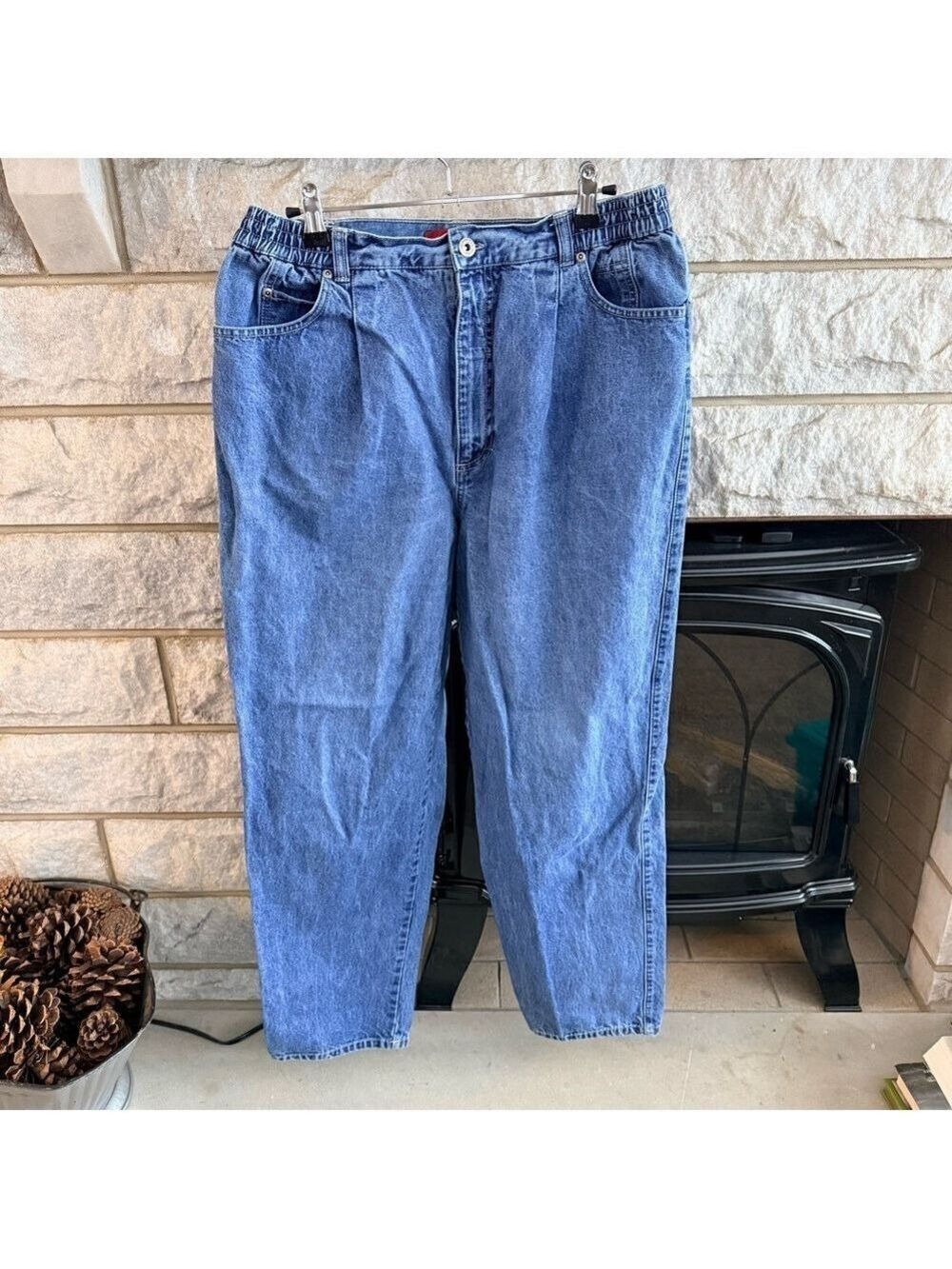 Gloria Vanderbilt Relaxed Straight Pleated Jeans 14